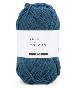yarns and colors petrol blue
